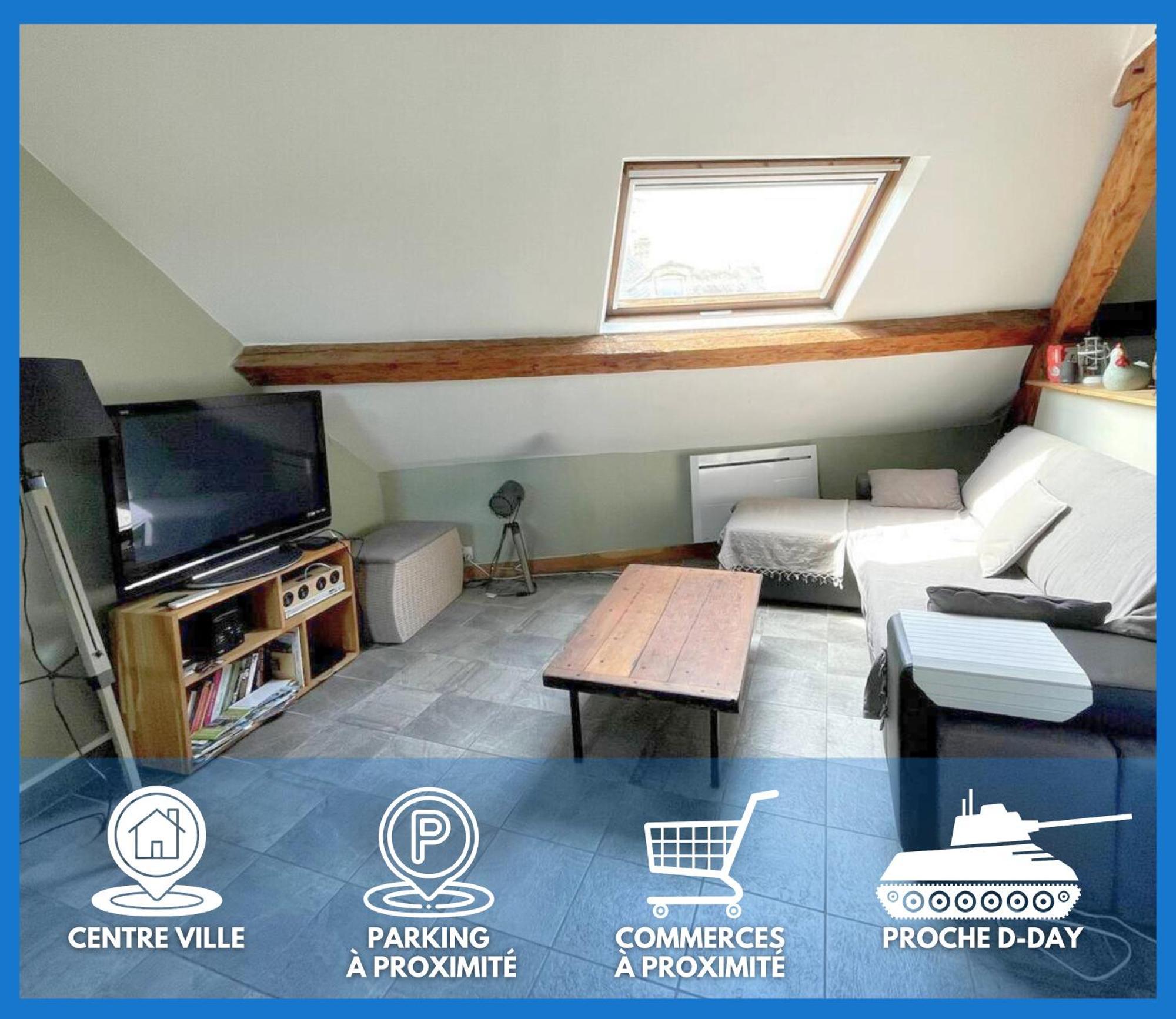 Les Combles De L Aure Grand Studio Cosy Confortable Classe 3 Etoiles Centre Bayeux 2 Mn A Pied Cathedrale Proche Plages Du Debarquement Exterior photo